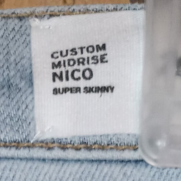 NEW Hudson Midrise Ankle Suzzi Super Skinny knee patch jeans size 26 - Picture 8 of 11